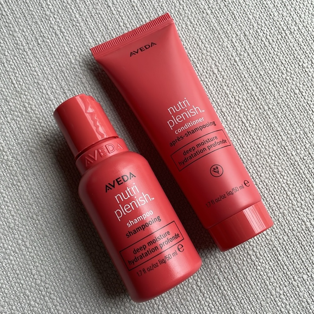 Aveda Nutriplenish Shampoo & Conditioner 1.7floz travel sized